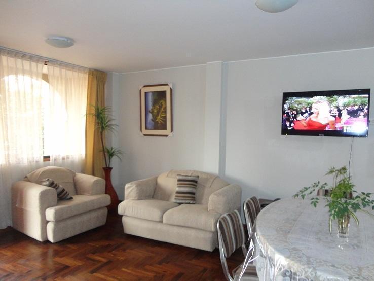 Beautiful furnished apartment for rent in Chorrillos  Close to Malecon Grau