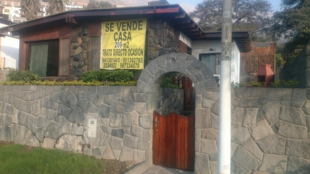 Vendo Casa El Cuadro Chaclacayo
