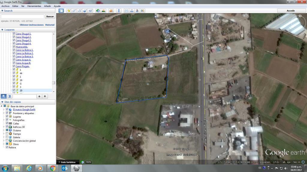 VENDO TERRENO DE 15000 M2 ZONA INDUSTRIAL MOCHE CERCA AL PUENTE DE MOCHE Y A LA CARRETERA PANAMERICANA