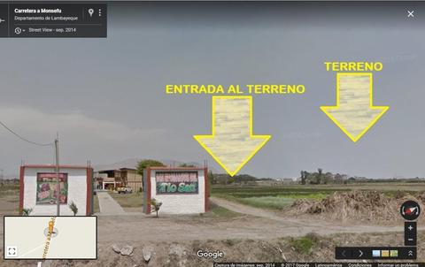 OCASION VENDO 4 LOTES DE 5,000M2 CADA UNO, CARRETERA NUEVA LA VICTORIA MONSEFÙ