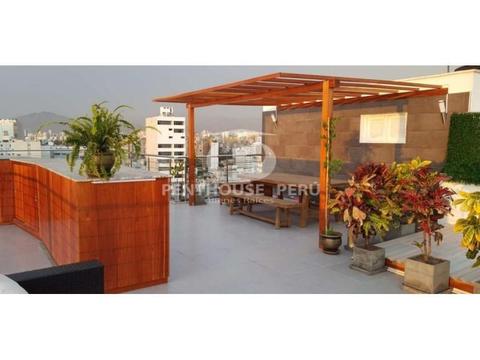 Alquiler de Penthouse en San Isidro Exclusivo moderno 4 dormitorios terraza