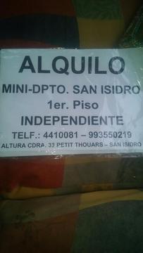 Alquiler de Mini Depa San Isidro