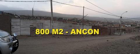 REMATO TERRENO DE 800 M2 EN ANCON