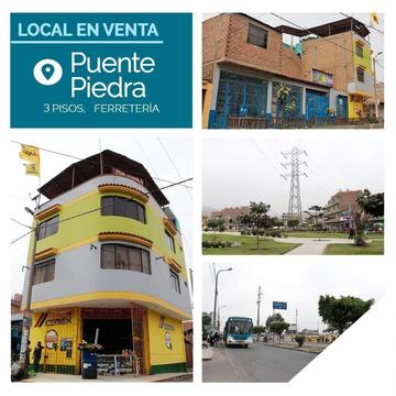 VENTA DE LOCAL COMERCIAL FERRETERO EN PUENTE PIEDRA LLAMAR AL 92077-88888