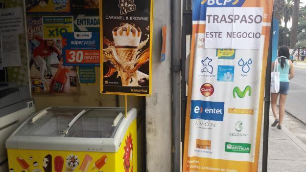 TRASPASO NEGOCIO MULTISERVICIO EN AV. BOLOGNESI COSTADO DE SERPOST