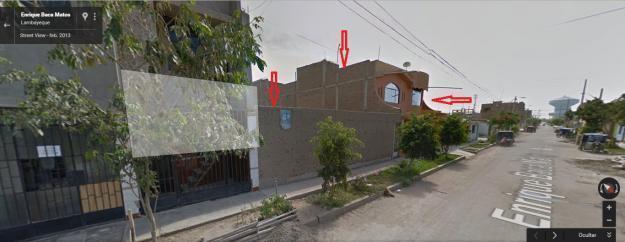 LAMBAYEQUE VENDO 502 M2 FRNTERA 20ML LARGO 24ML CERCA AV. RAMON CASTILLA PARA CUALQUIER NEGOCIO $220.000 USD