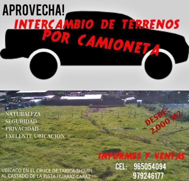 TERRENO POR CAMIONETA 4X4