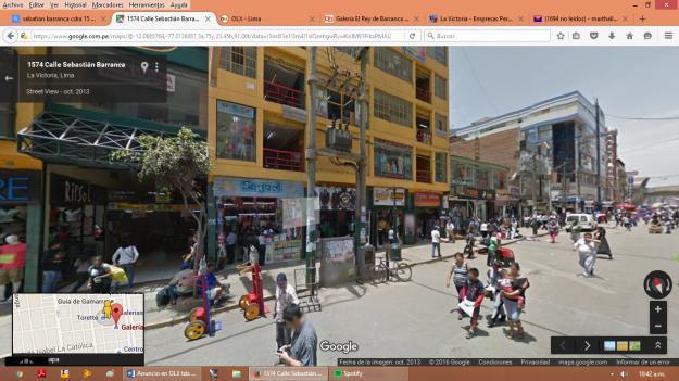 Alquilo tienda en GALERÍA EL REY DE BARRANCA EMPORIO DE GAMARRA 1er. nivel