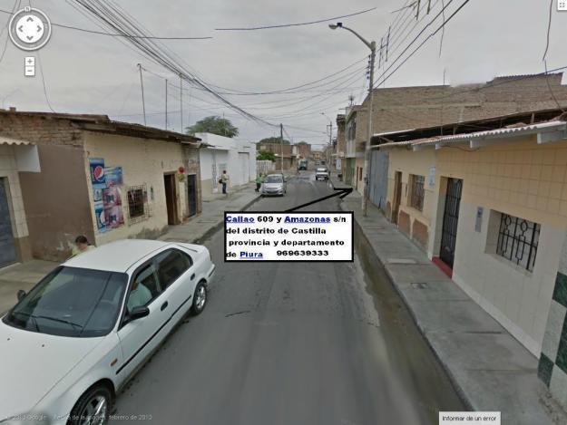 Vendo casa de dos pisos de calle a calle en Callao con Amazonas Castilla  con a agua