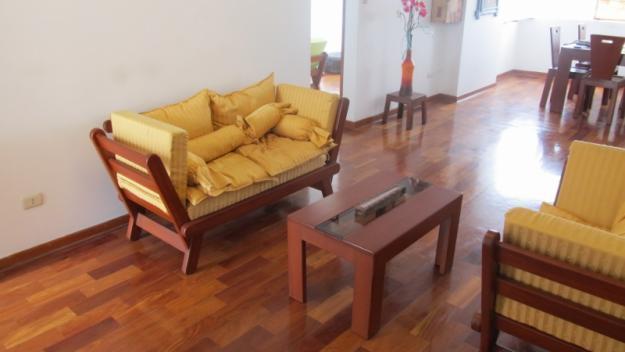 Alquilo flat de 120m2 de 2 dorm y escritorio Amoblado y Equipado en Magdalena limite con San Isidro