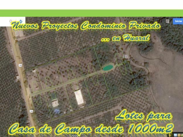 Condominio Privado: Lotes para Casa de Campo desde 1000m2