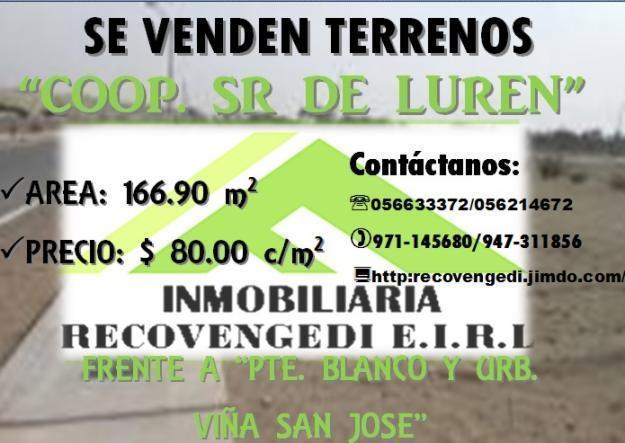 EN VENTA TERENOS COOP SR DE LUREN