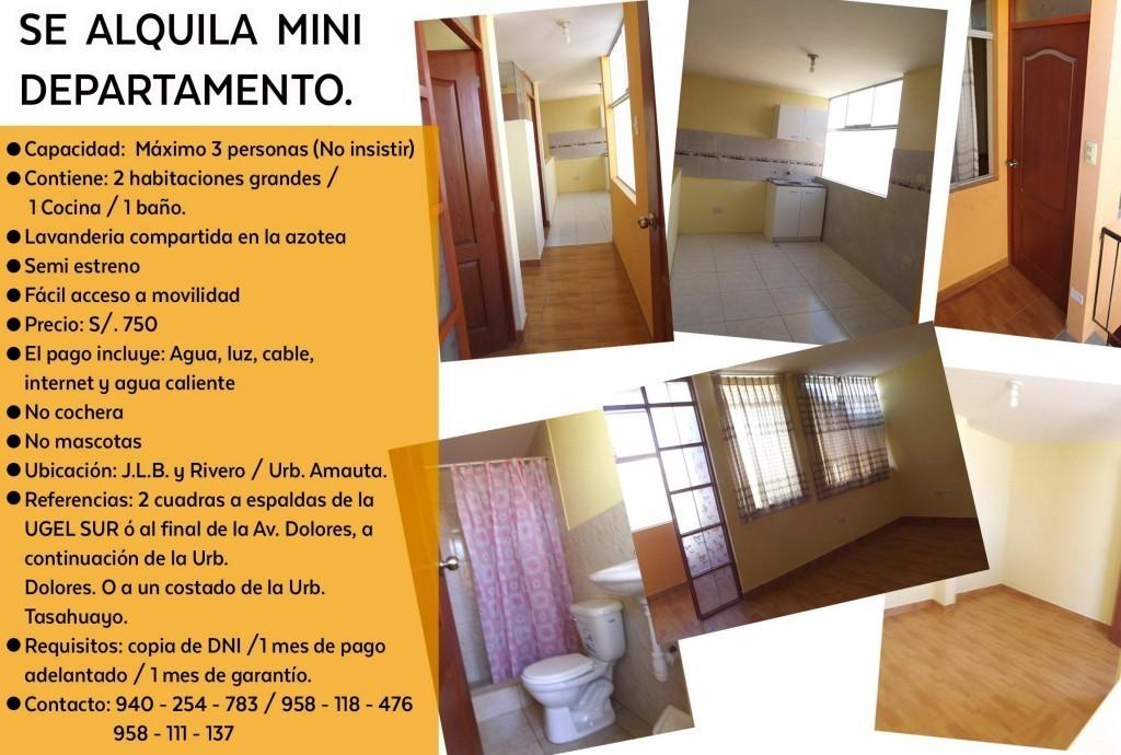 Se Alquila Mini Departamento