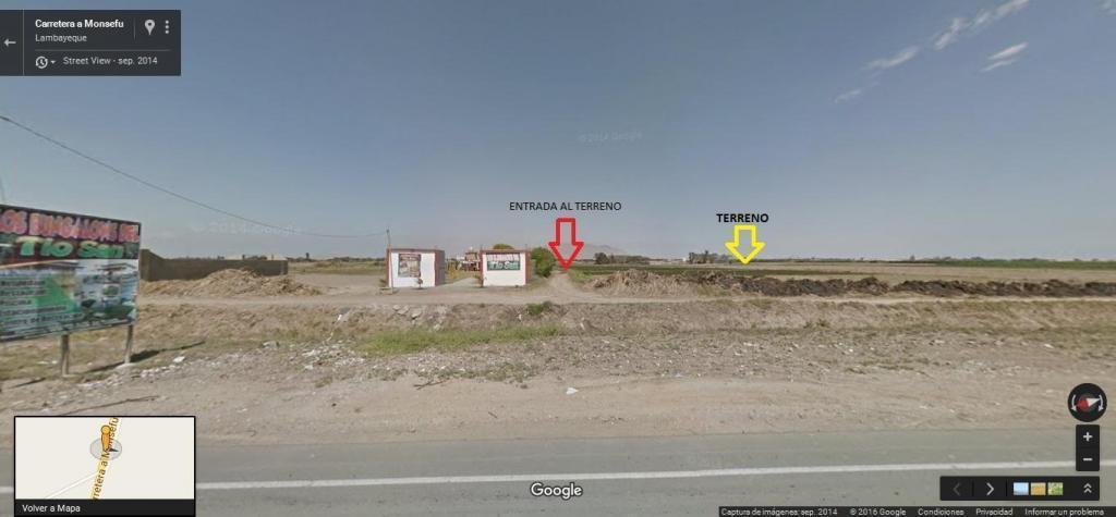 VENDO TERRENO CARRETERA LA VICTORIA NUEVA A MONSEFÙ, 3 LOTES DE 5,000M2