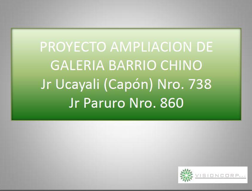 CRM110897 MEGA PROYECTO AMPLIACIÓN DE GALERÍAS BARRIO CHINO