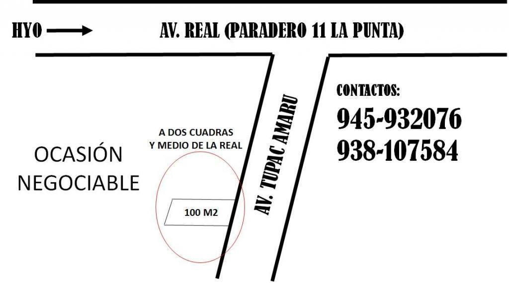 VENDO TERRENO DE 100m2