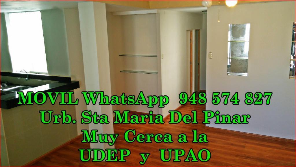 Alquilo Departamento entre UDEP y UPAO, en Urb. Sta. María Del Pinar
