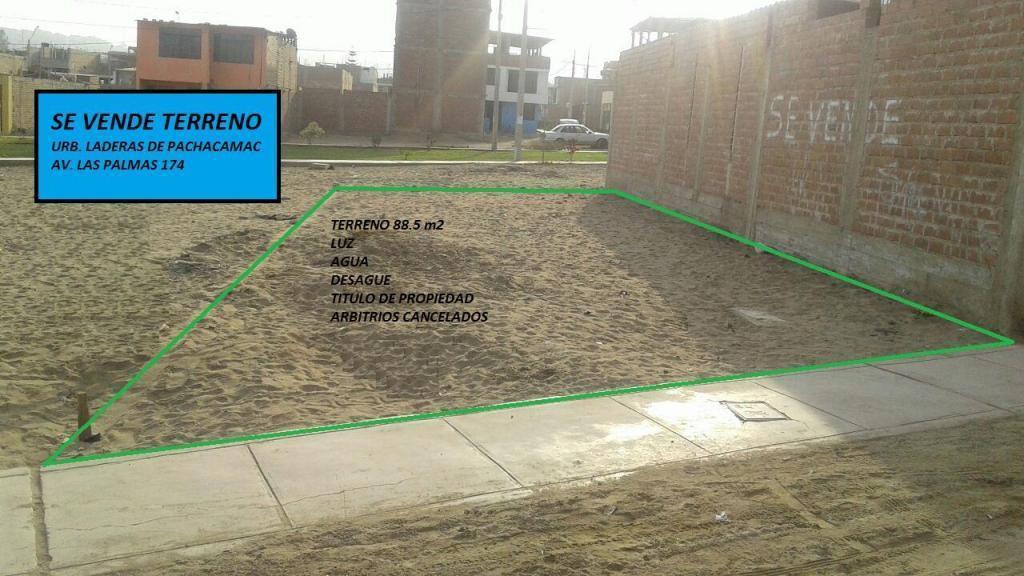 remate de 30 000 a 27 000 terreno laderas pachacamac x viaje