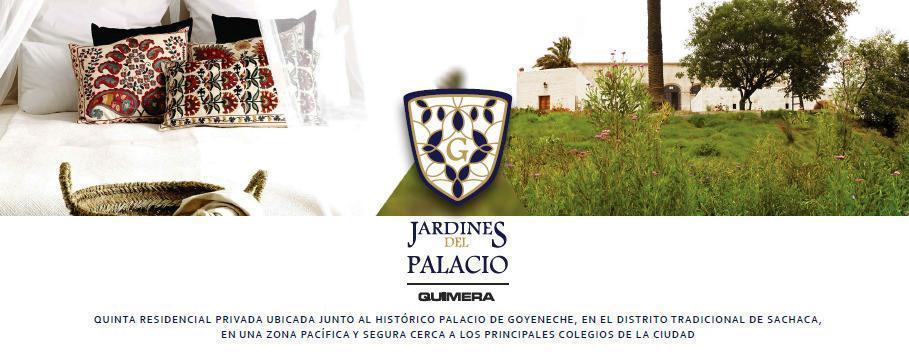 ¡A un costado del Palacio de Goyeneche! DLF VENDE LOTES PROYECTO “JARDINES DEL PALACIO”, SACHACA