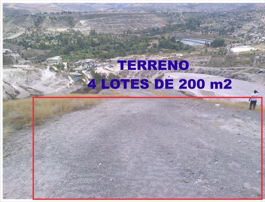 VENDO 4 LOTES DE TERRENO DE 200 m2 EN TOTORA BUEN PRECIO