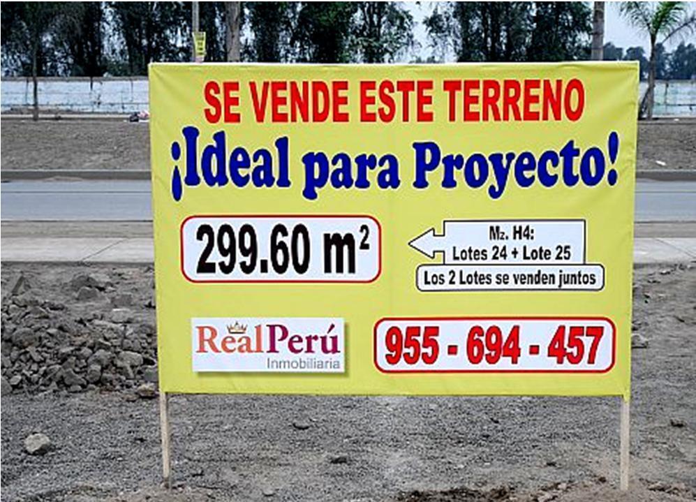 VENDO TERRENO EN AVENIDA PRINCIPAL DE CARABAYLLO 299.60 m2