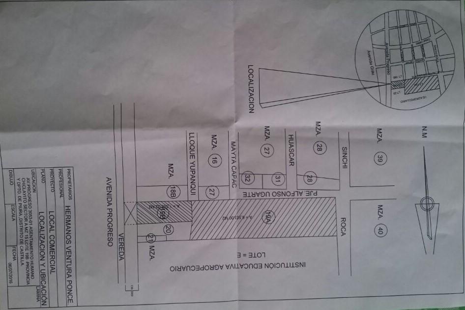 SE VENDE TERRENO DE 1586.02 M2 EN LA AV. PROGRESO