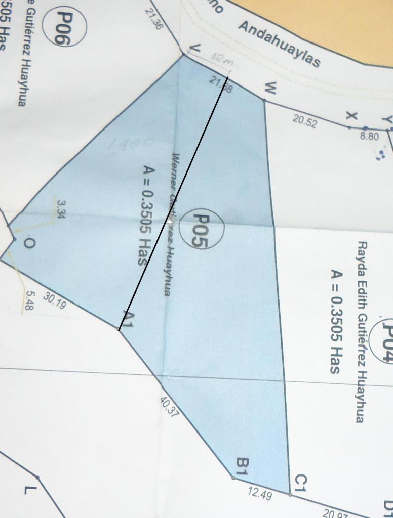 se vende terreno de 1400 m2 en la comunidad de casahorcco al borde de la carretrera