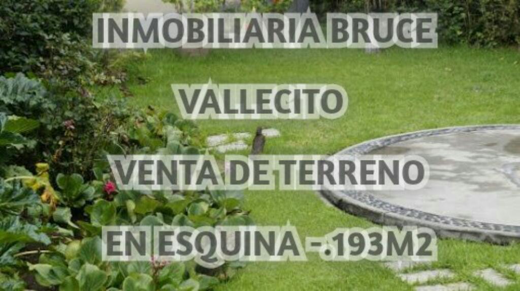 Óvalo de Vallecito Venta de Terreno en Esquina