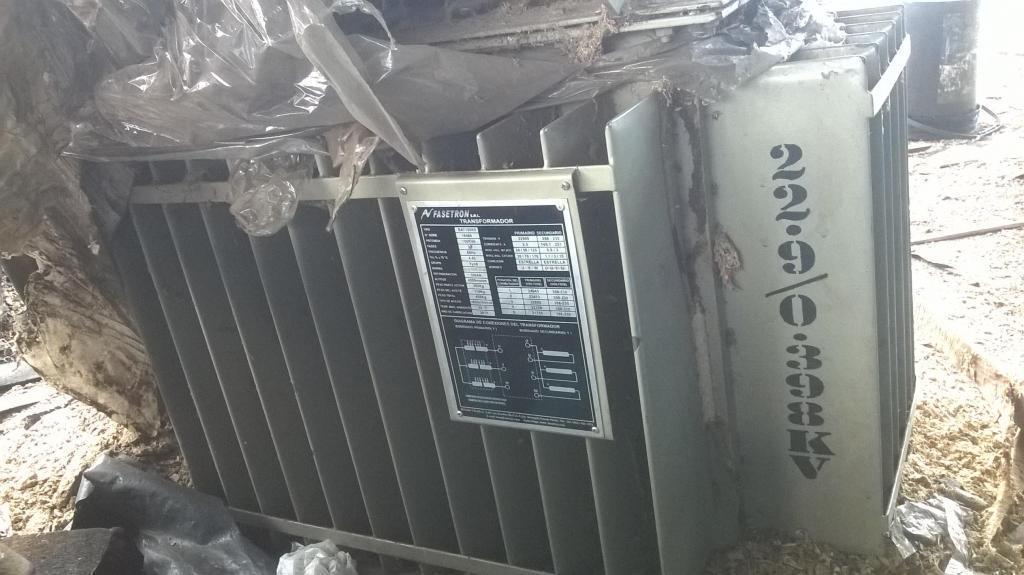 VENDO TRANSFORMADOR DE ALTA TENCION DE 100 KVA