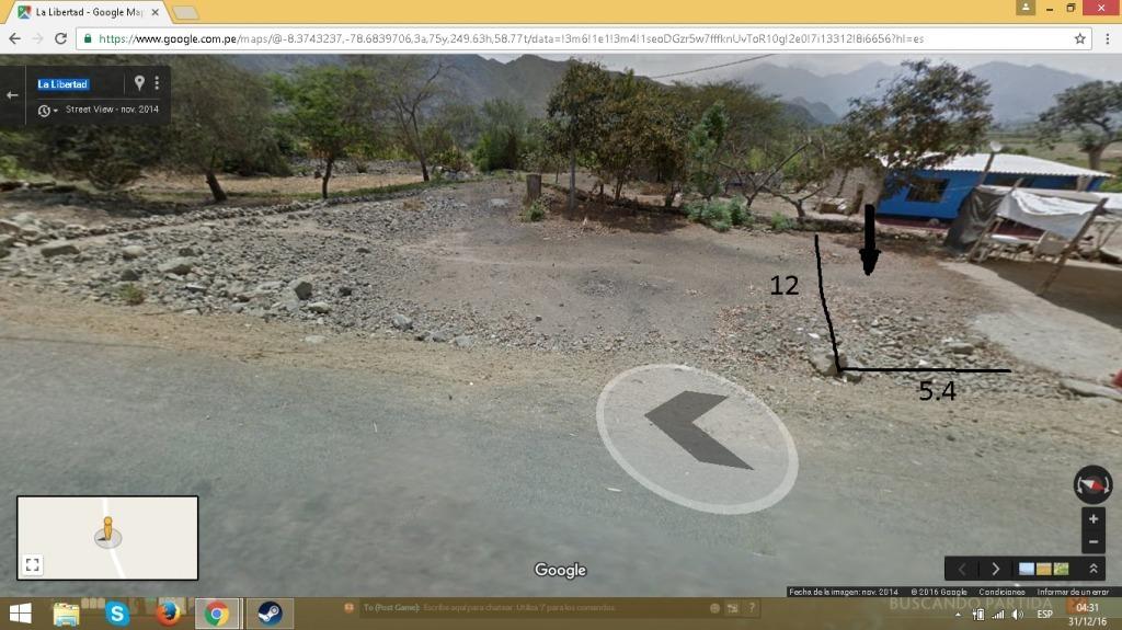 Vendo terreno /viru , caserío el niño