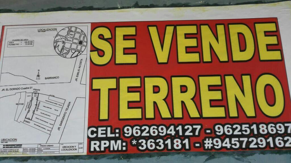 Vendo Terreno Comercial