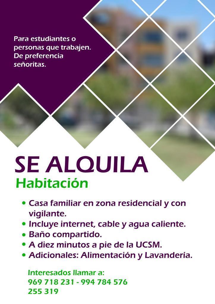 Alquilo Habitación