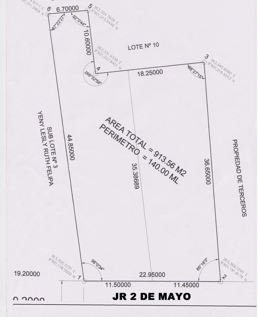 EN VENTA TERRENO CERCA A OPEN PLAZA 914MT HUÁNUCO