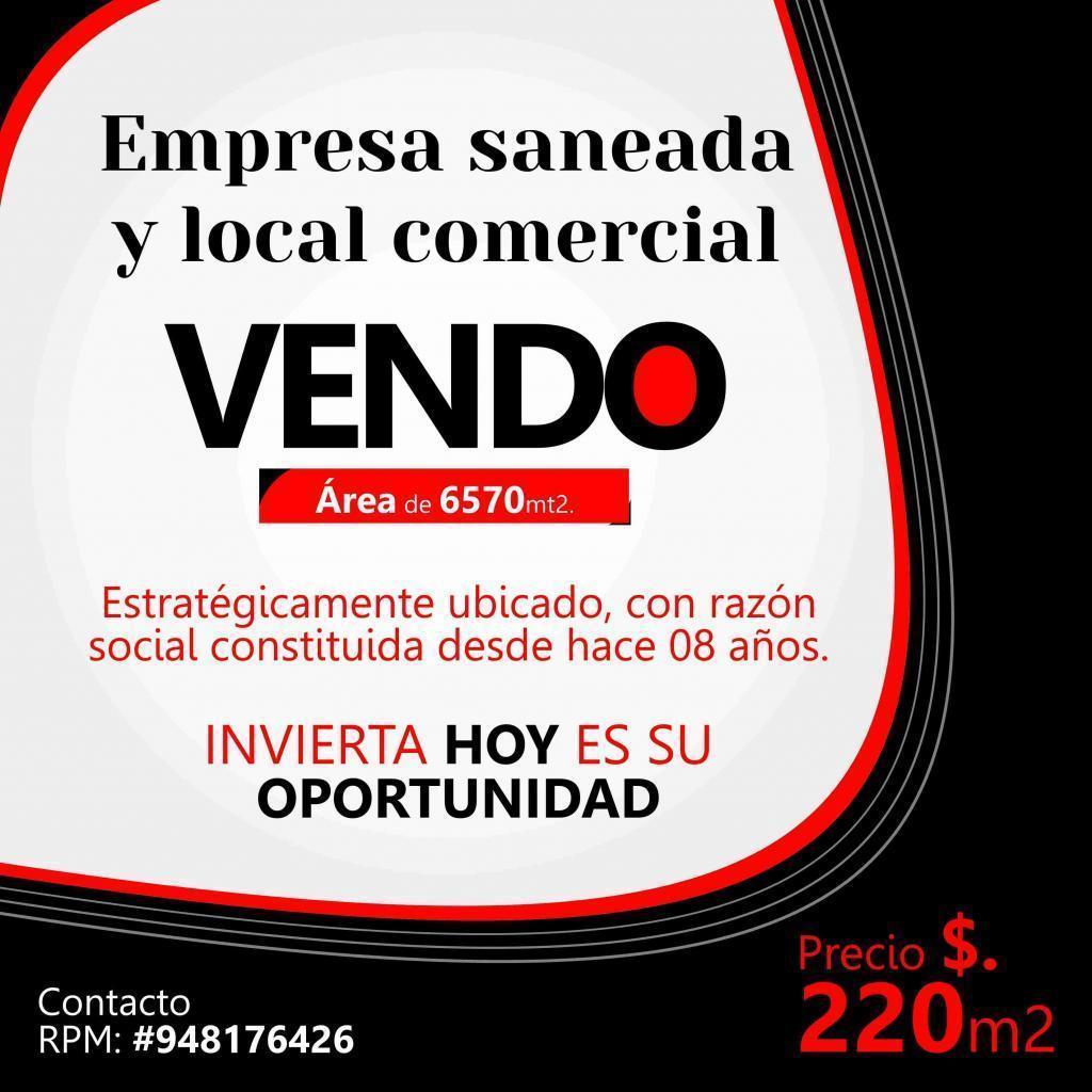 VENDO EMPRESA SANEADA Y LOCAL COMERCIAL EN FUNCIONAMIENTO