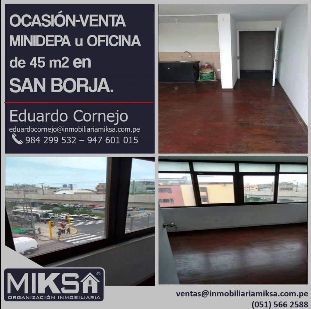 OCASIÓNVENTA MINIDEPA u OFICINA de 45 m2 en SAN BORJA