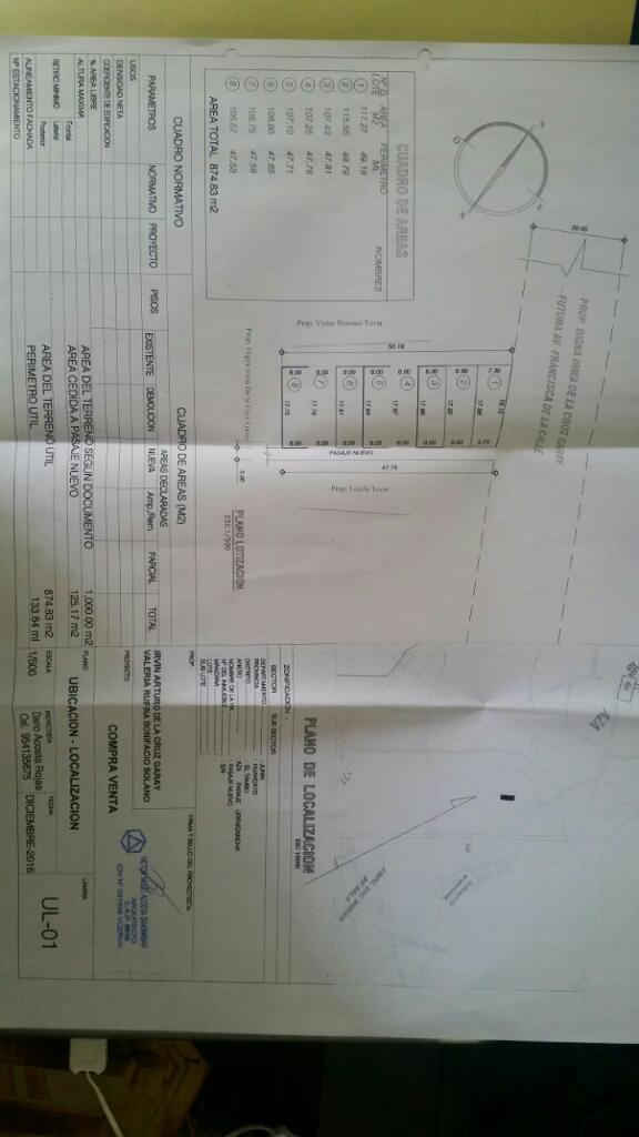 Vendo Terreno en Umuto