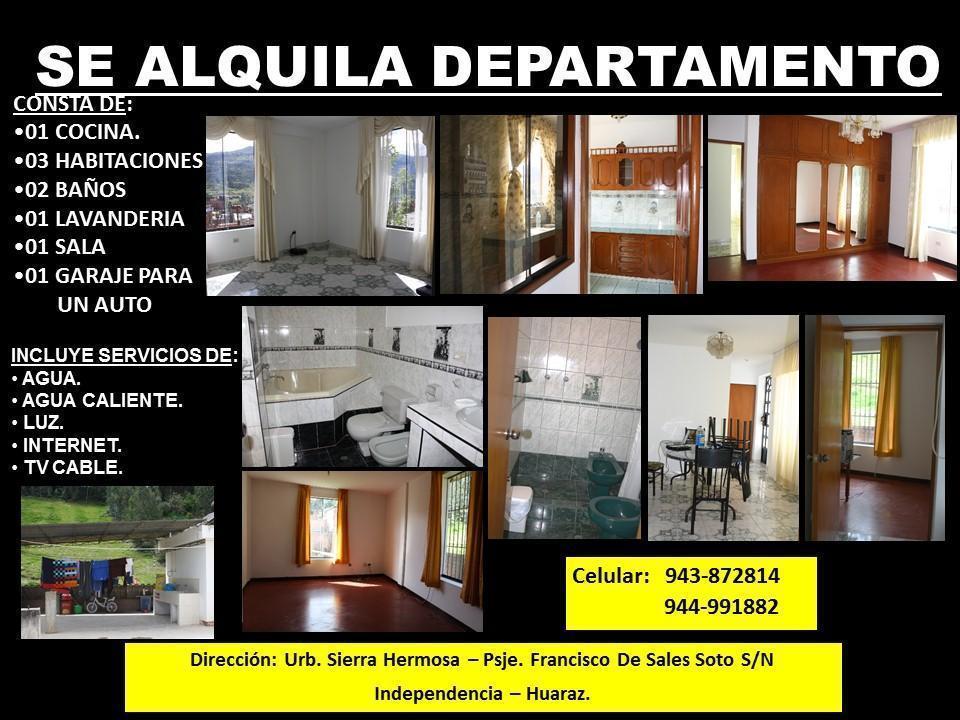 SE ALQUILA DEPARTAMENTO