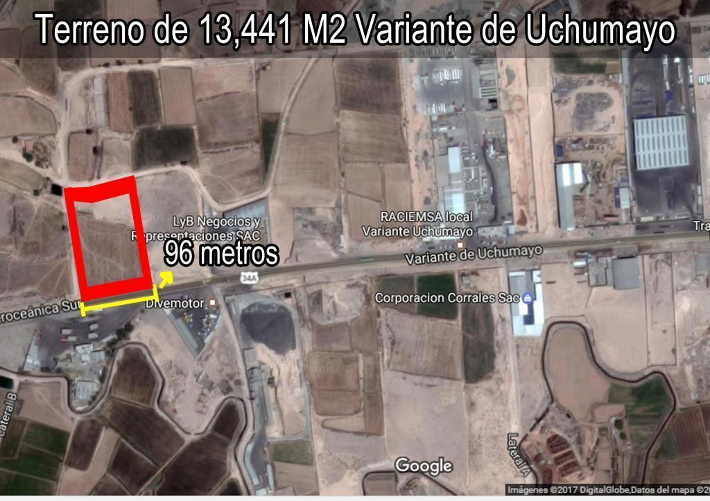 VENDO TERRENO DE 13,441M2 EN LA MISMA VARIANTE DE UCHUMAYO