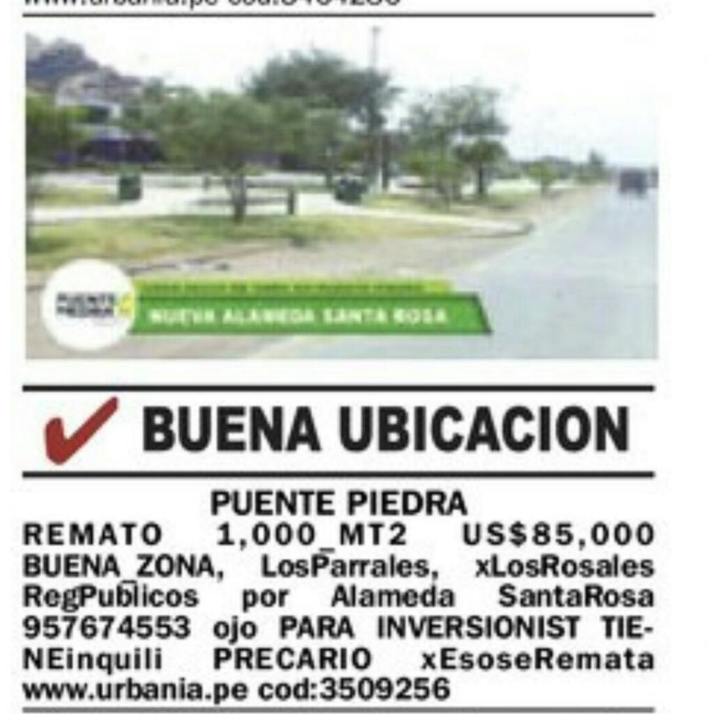 Remato Terreno Puente Piedra